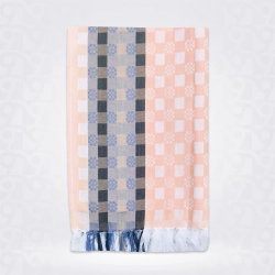 Zebra Colour Check Soft Towel